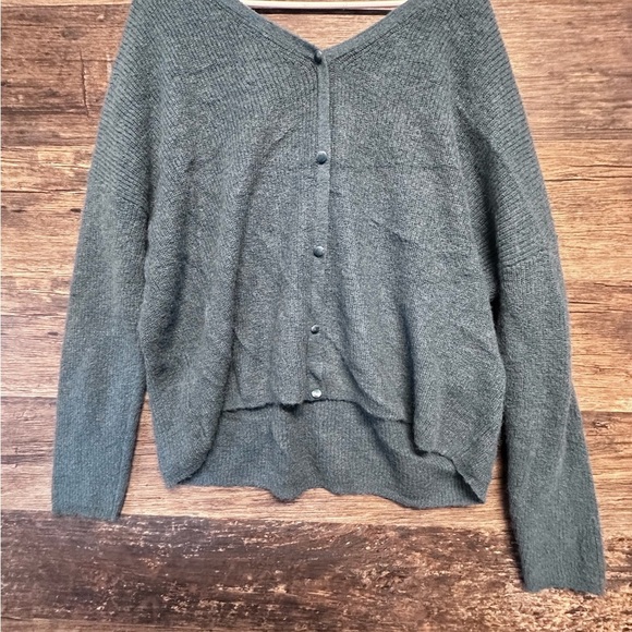 Boden Sweaters - Boden Teal V-Neck Wool Blend Cardigan Sweater